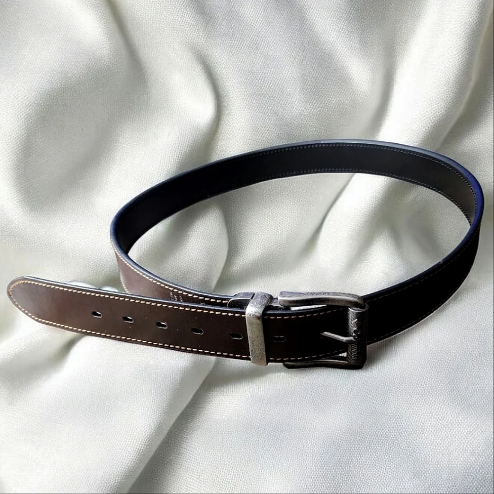 Men's Brown Columbia Synthetic Leather Belt Size L (38-40)